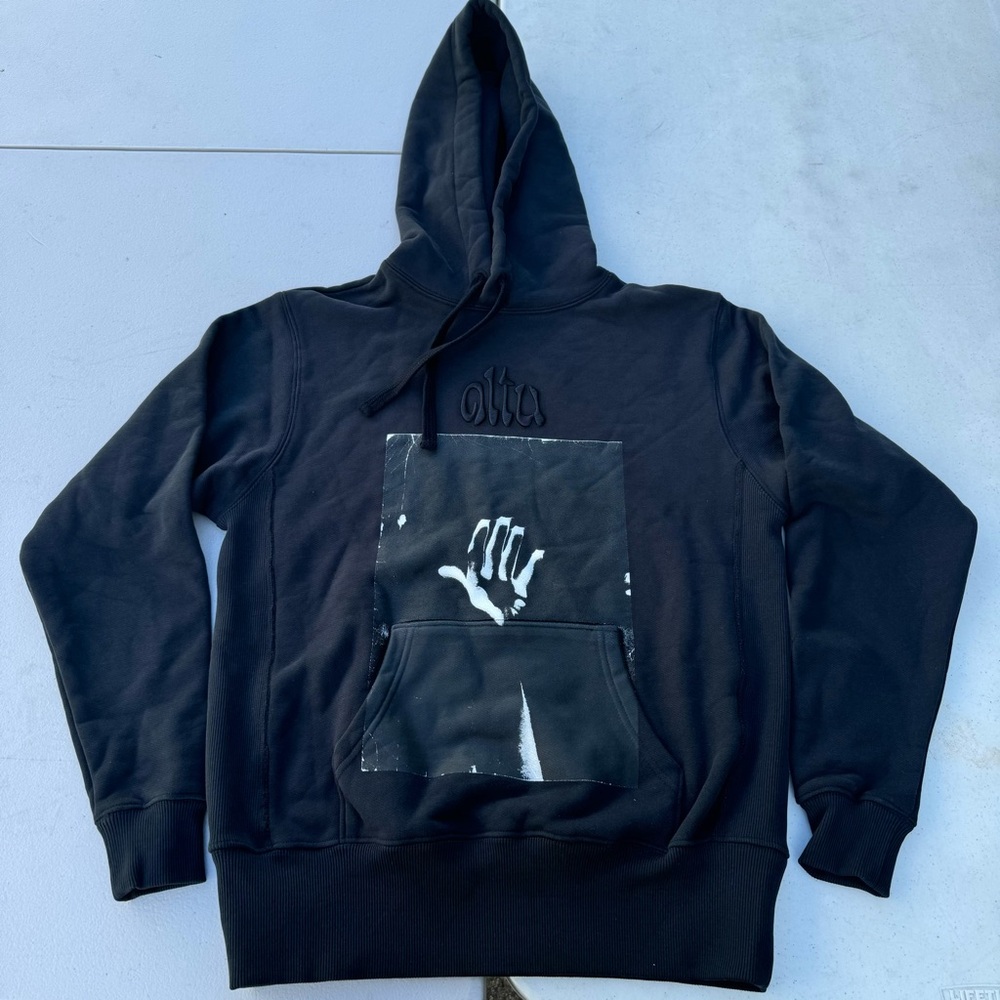 NEW JOSPEH ALTUZARRA ALTU BLACK HOODIE SZ SMALL S